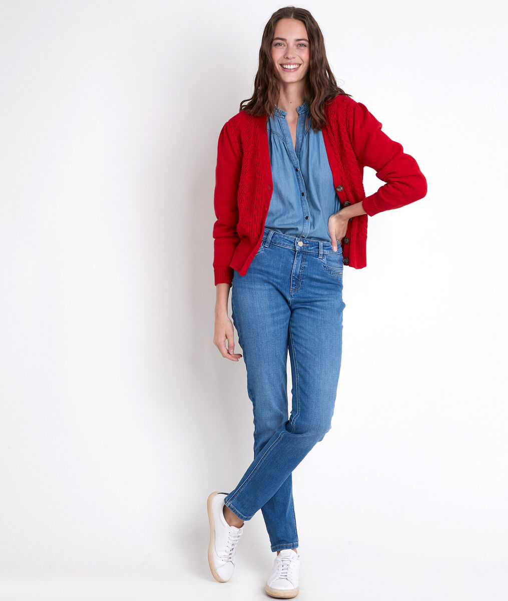 Blouse en denim Taly | 1-2-3 Blouse en denim Taly PhotoZ | 1-2-3