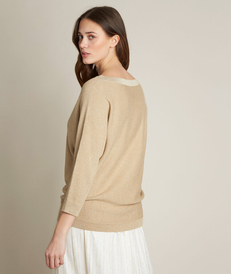 Pull doré diamond or blanchi.