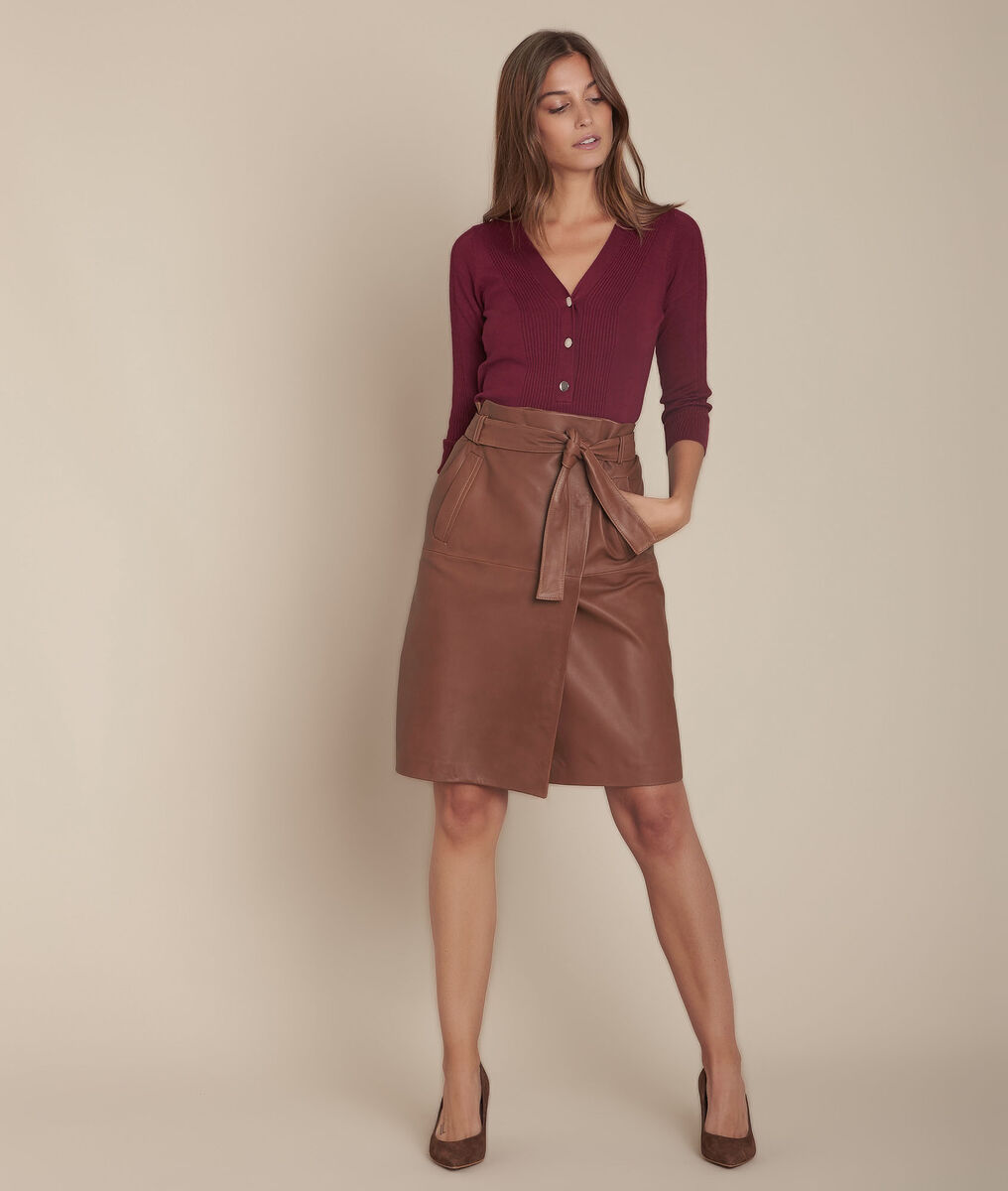 Wickelrock Aus Leder Kim Damen Maison 123