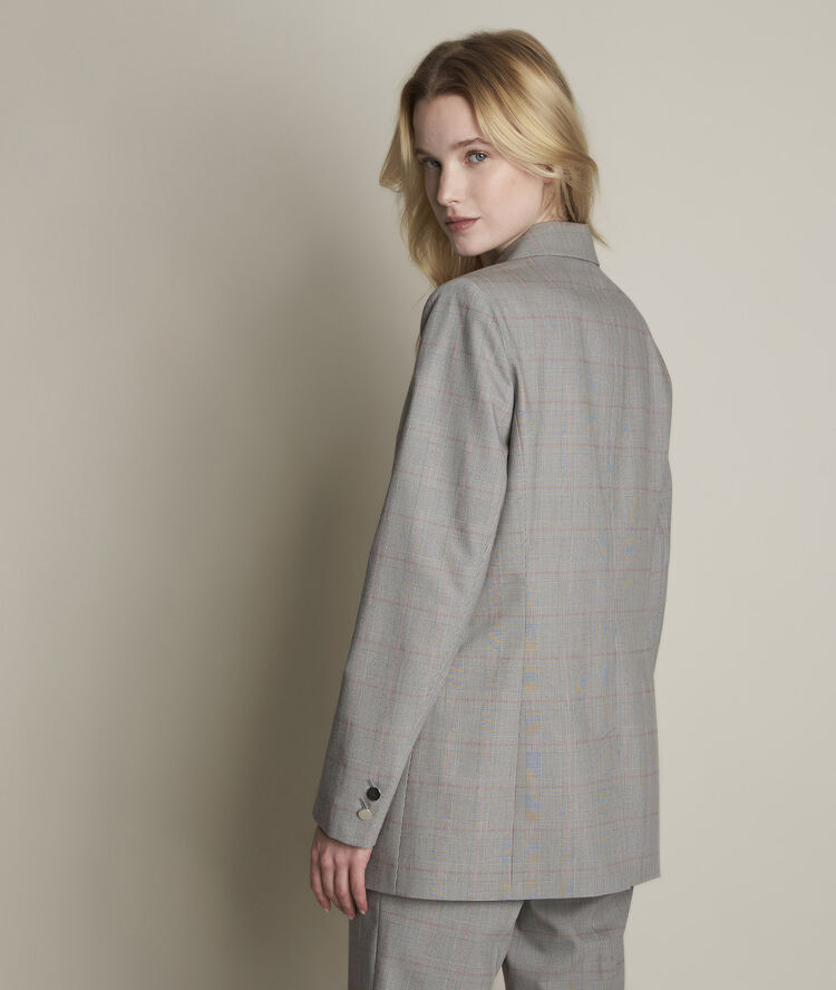 Veste prince de galles florine camel clair.