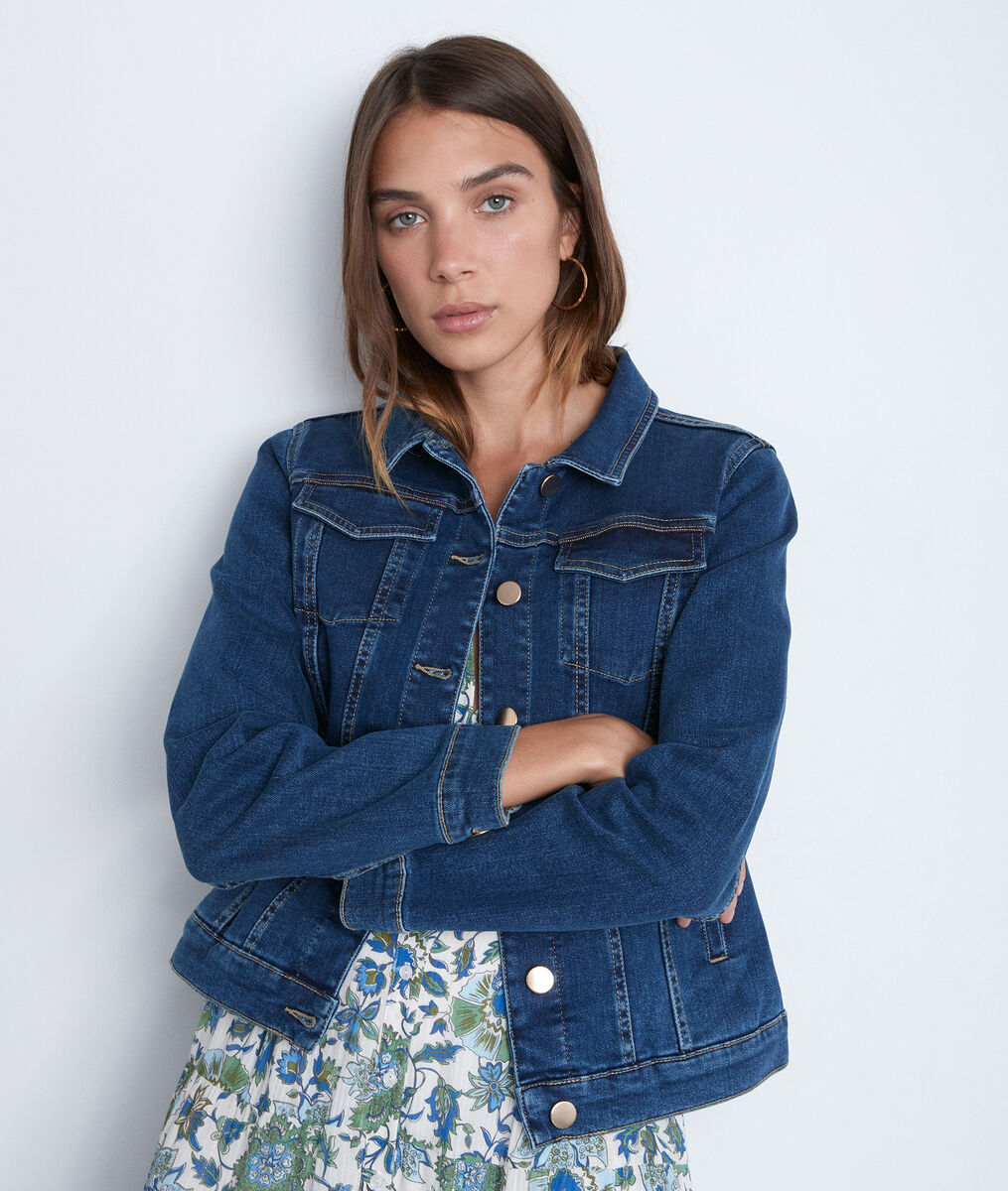 Veste en denim brut Palmyre | 1-2-3 Veste en denim brut Palmyre PhotoZ | 1-2-3