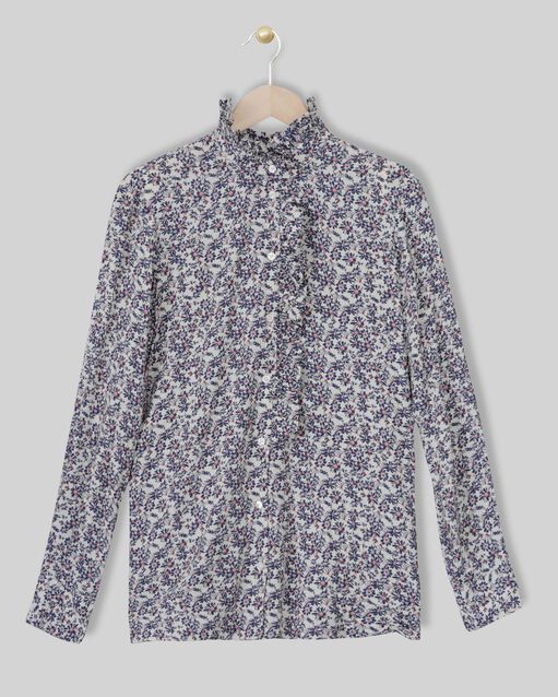 Blouse imprimé fleuri manthia ecru.