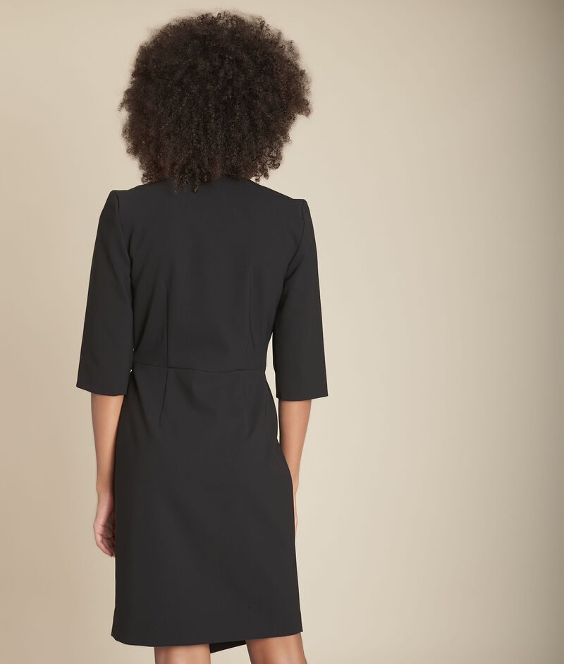 Robe en microfibre noire idelma noir.