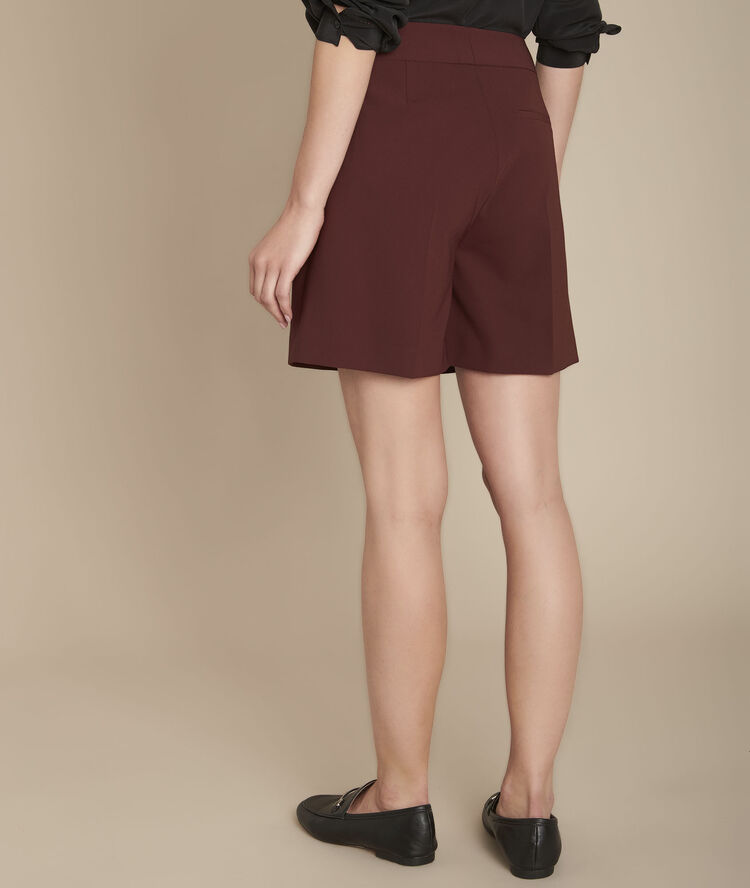 Short en microfibre ébène elie marron fonce.
