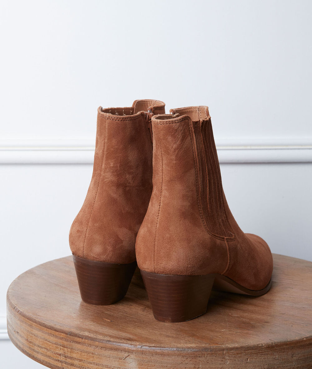 Camel laarsjes met hakken gaby camel.