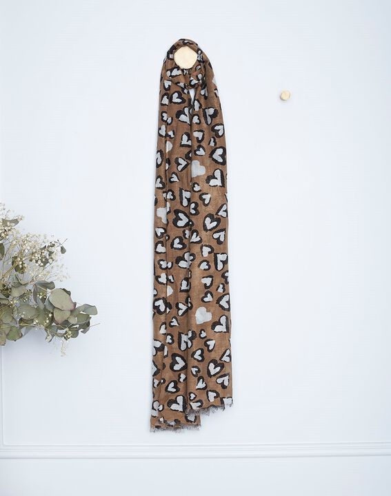 Foulard imprimé coeurs Genny | 1-2-3 Foulard imprimé coeurs Genny PhotoZ | 1-2-3