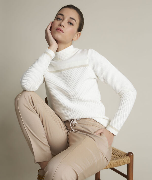Pull ottoman blanc Dolce | 1-2-3 Pull ottoman blanc Dolce PhotoZ | 1-2-3