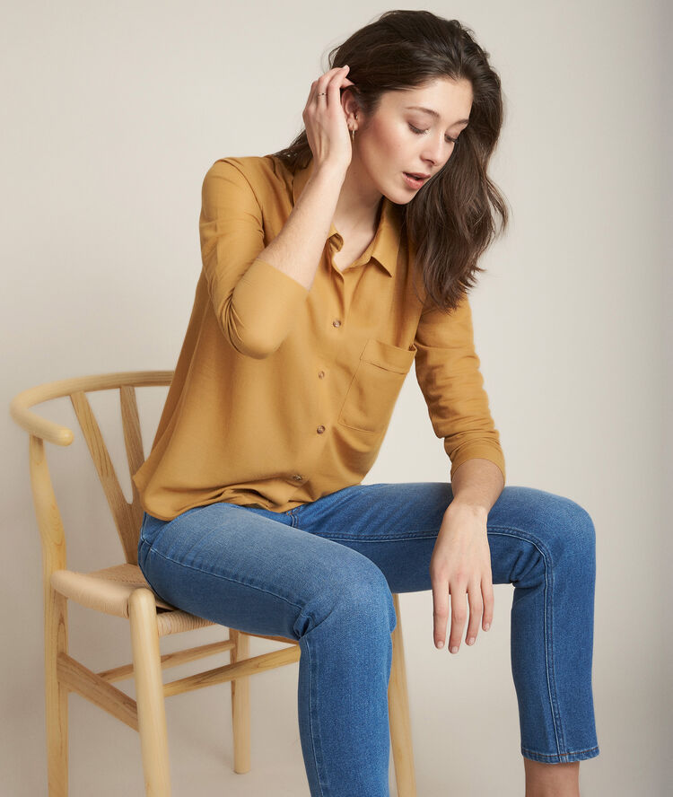 Oker shirt riva krijt.