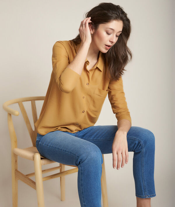 Tee-shirt ocre Riva | 1-2-3 Tee-shirt ocre Riva PhotoZ | 1-2-3