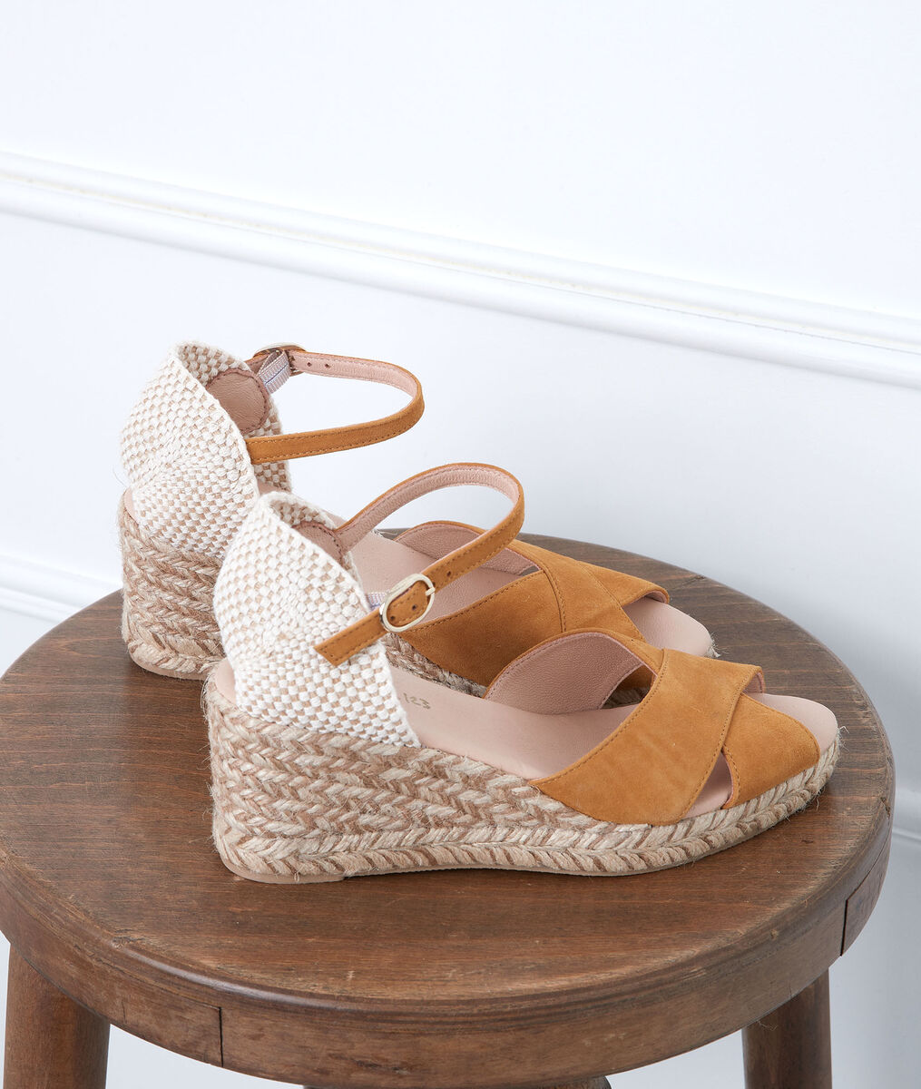 Espadrilles miel en cuir Grazia | 1-2-3 Espadrilles miel en cuir Grazia PhotoZ | 1-2-3