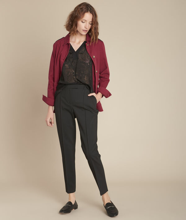 Veste évasée merlot Biscuit | 1-2-3 Veste évasée merlot Biscuit PhotoZ | 1-2-3