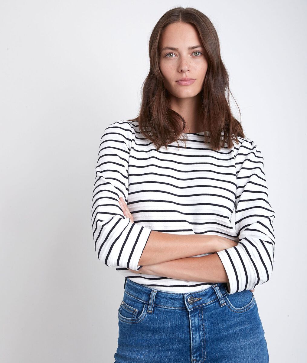 Tee-shirt rayé marine Delice | 1-2-3 Tee-shirt rayé marine Delice PhotoZ | 1-2-3