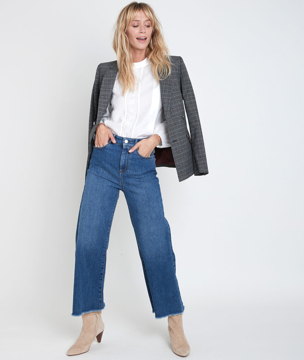 Veste à carreaux tracy anthracite.