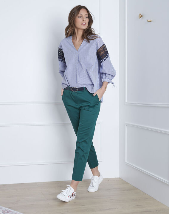 Pantalon vert cigarette Rubis | 1-2-3 Pantalon vert cigarette Rubis PhotoZ | 1-2-3