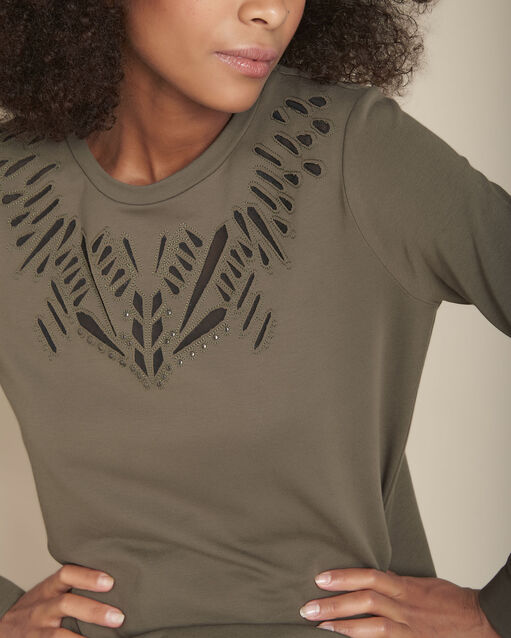 Sweat kaki ajouré Camargue (1) - Maison 123