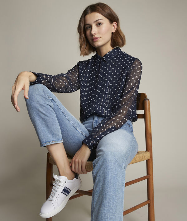 Blouse à pois Evita | 1-2-3 Blouse à pois Evita PhotoZ | 1-2-3