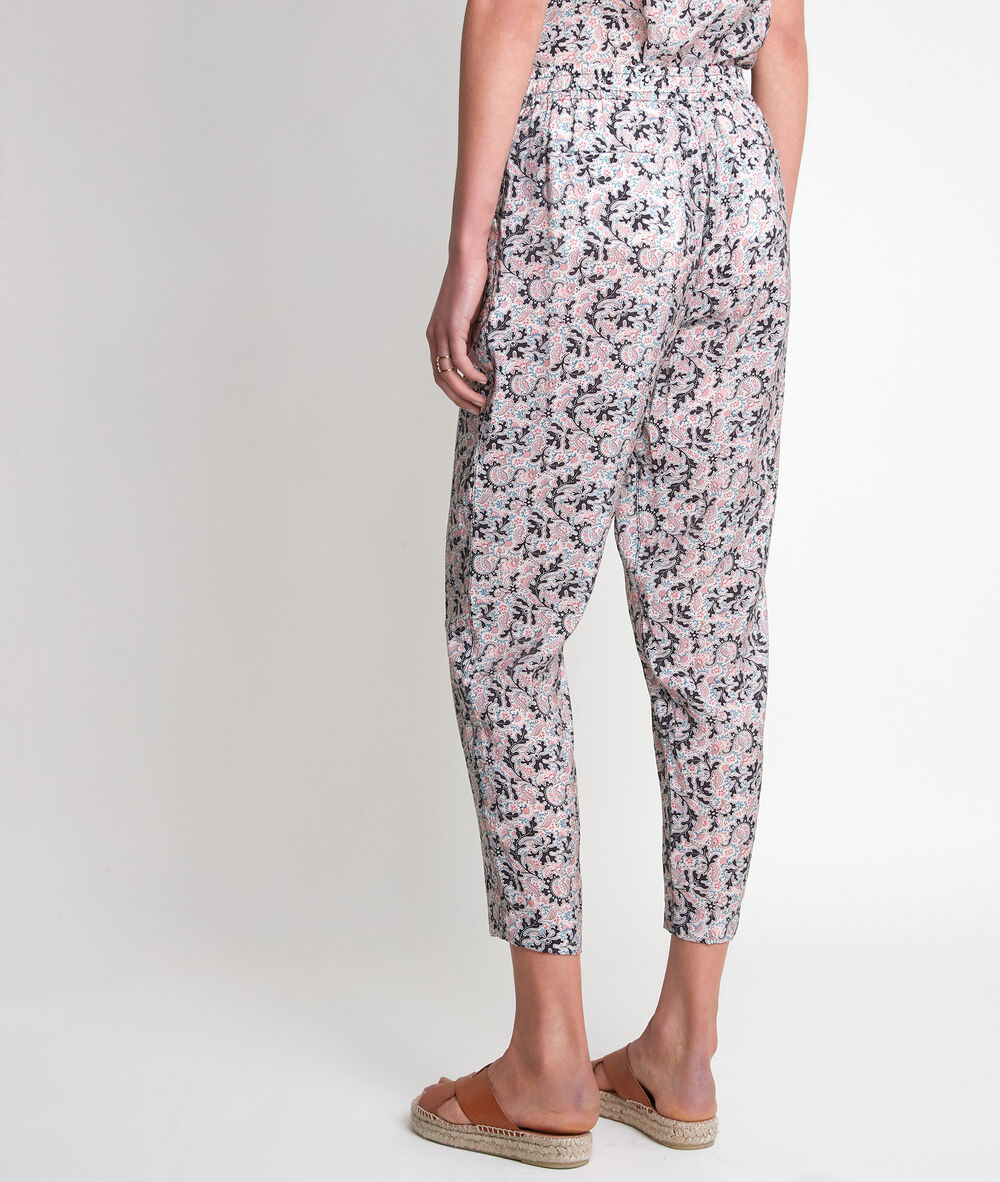 Pantalon en coton imprimé blush flynn blush.
