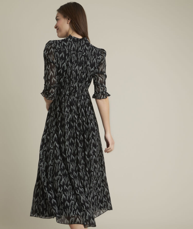 Robe imprimée crystal noir.