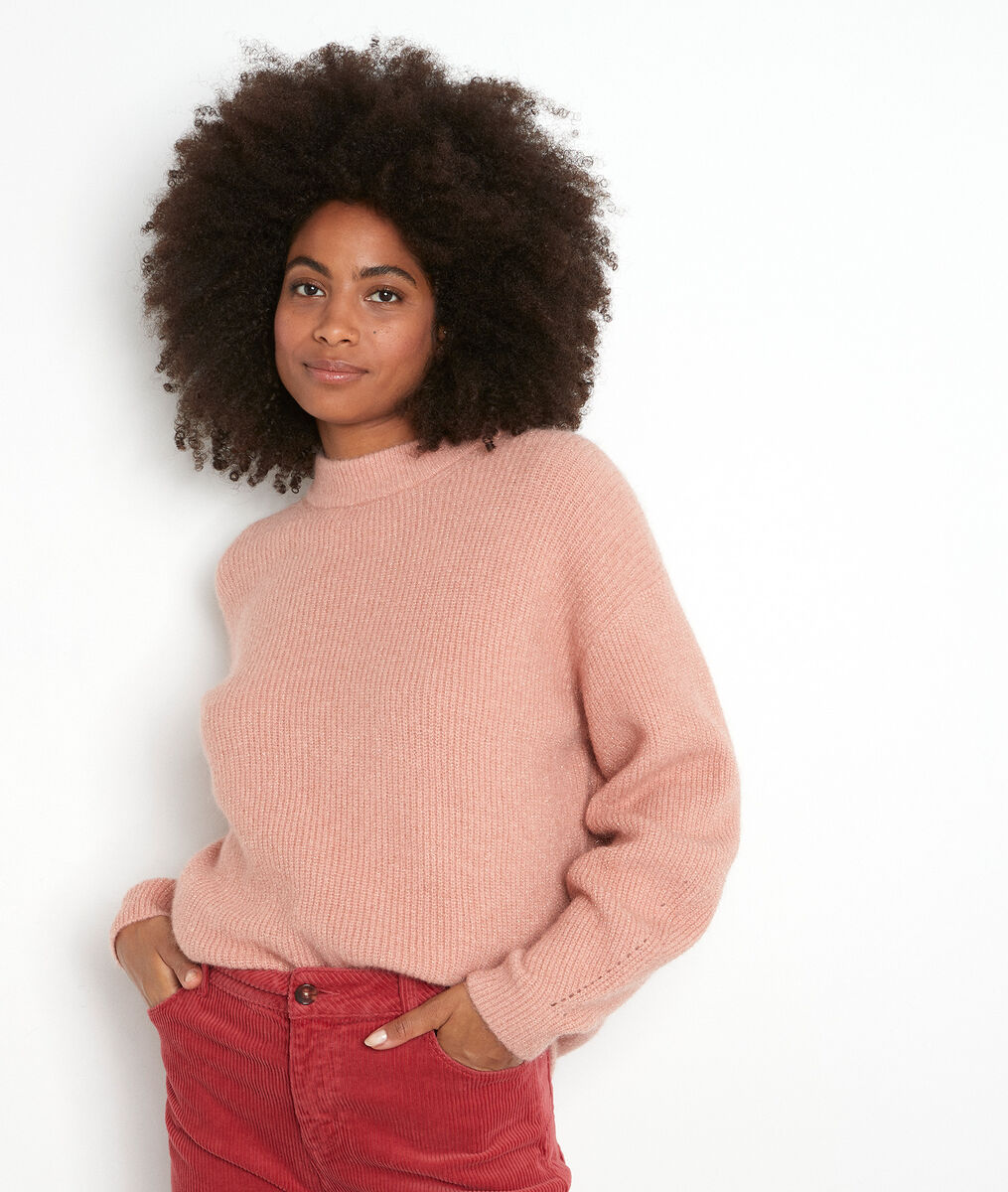 Pull en maille rose poudré Tabasco | 1-2-3 Pull en maille rose poudré Tabasco PhotoZ | 1-2-3