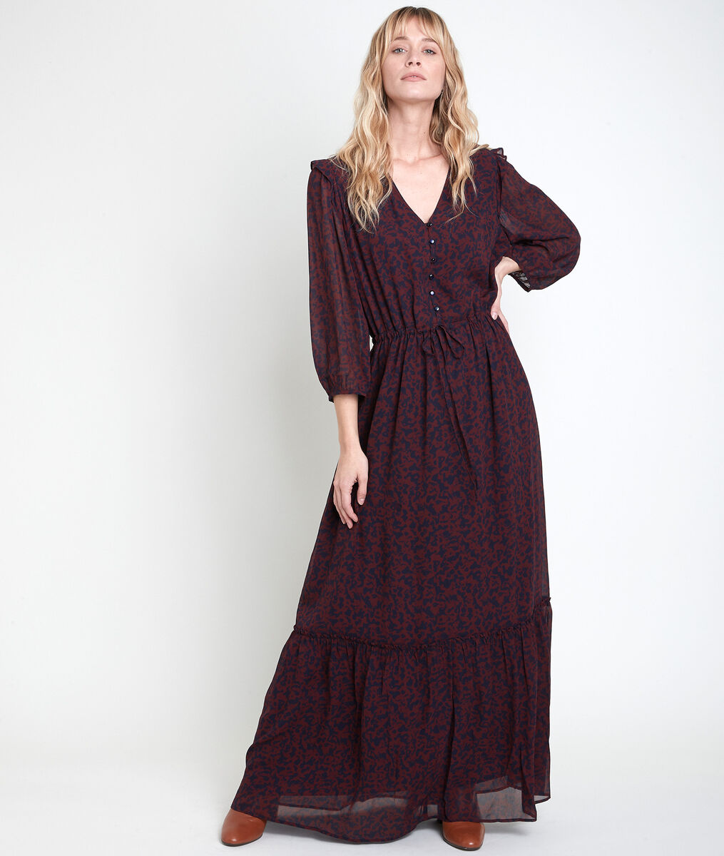 Robe longue imprimé fleuri Claire | 1-2-3 Robe longue imprimé fleuri Claire PhotoZ | 1-2-3