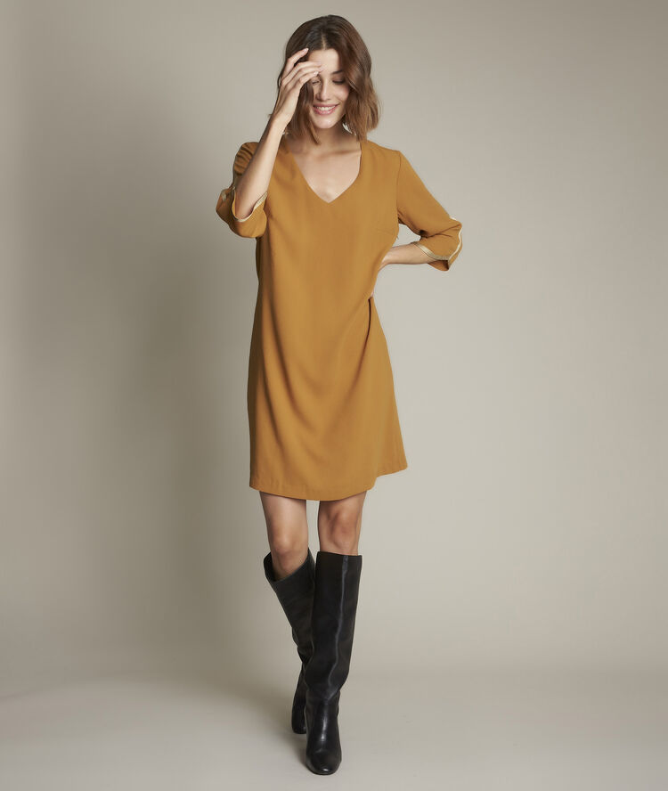 Gele jurk cl&eacute;mentine honing.