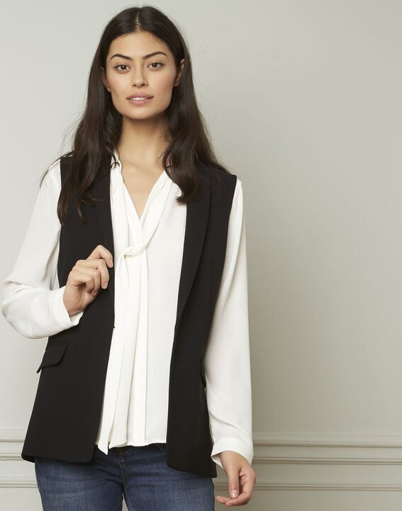 Veste noire microfibre sans manches Cool | 1-2-3 Veste noire microfibre sans manches Cool PhotoZ | 1-2-3