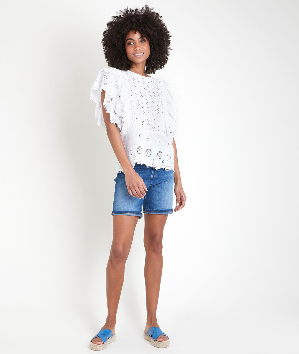 Top en dentelle de coton Tahira | 1-2-3 Top en dentelle de coton Tahira PhotoZ | 1-2-3