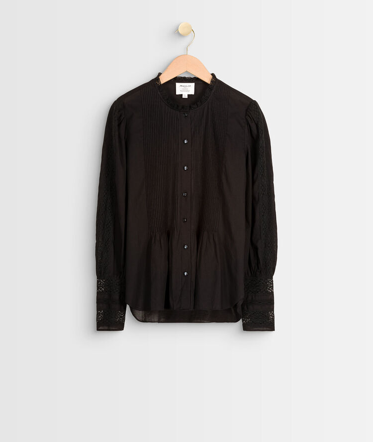 Blouse à dentelle noire jena noir.