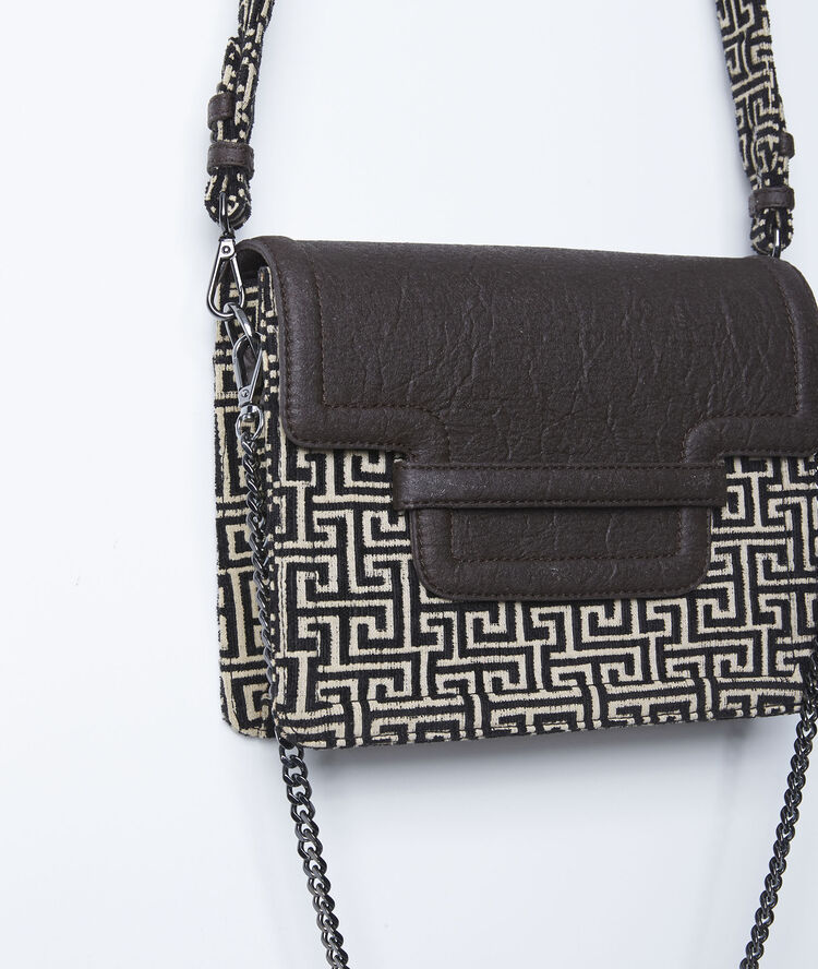 De 123 van ananasleer noir/blanc.