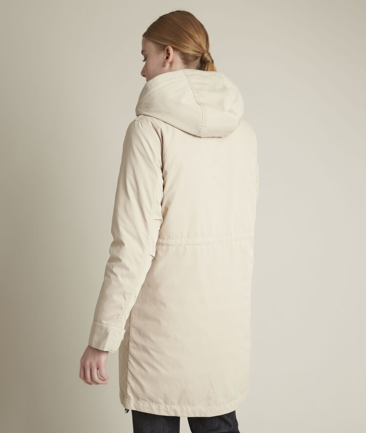 Parka avec doudoune amovible fiore greige.