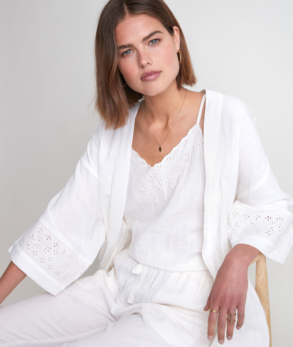Kimono en coton écru Tibo | 1-2-3 Kimono en coton écru Tibo PhotoZ | 1-2-3