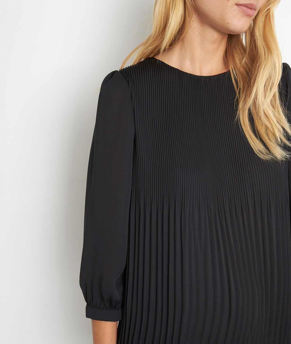 Blouse plissée juliette noir.