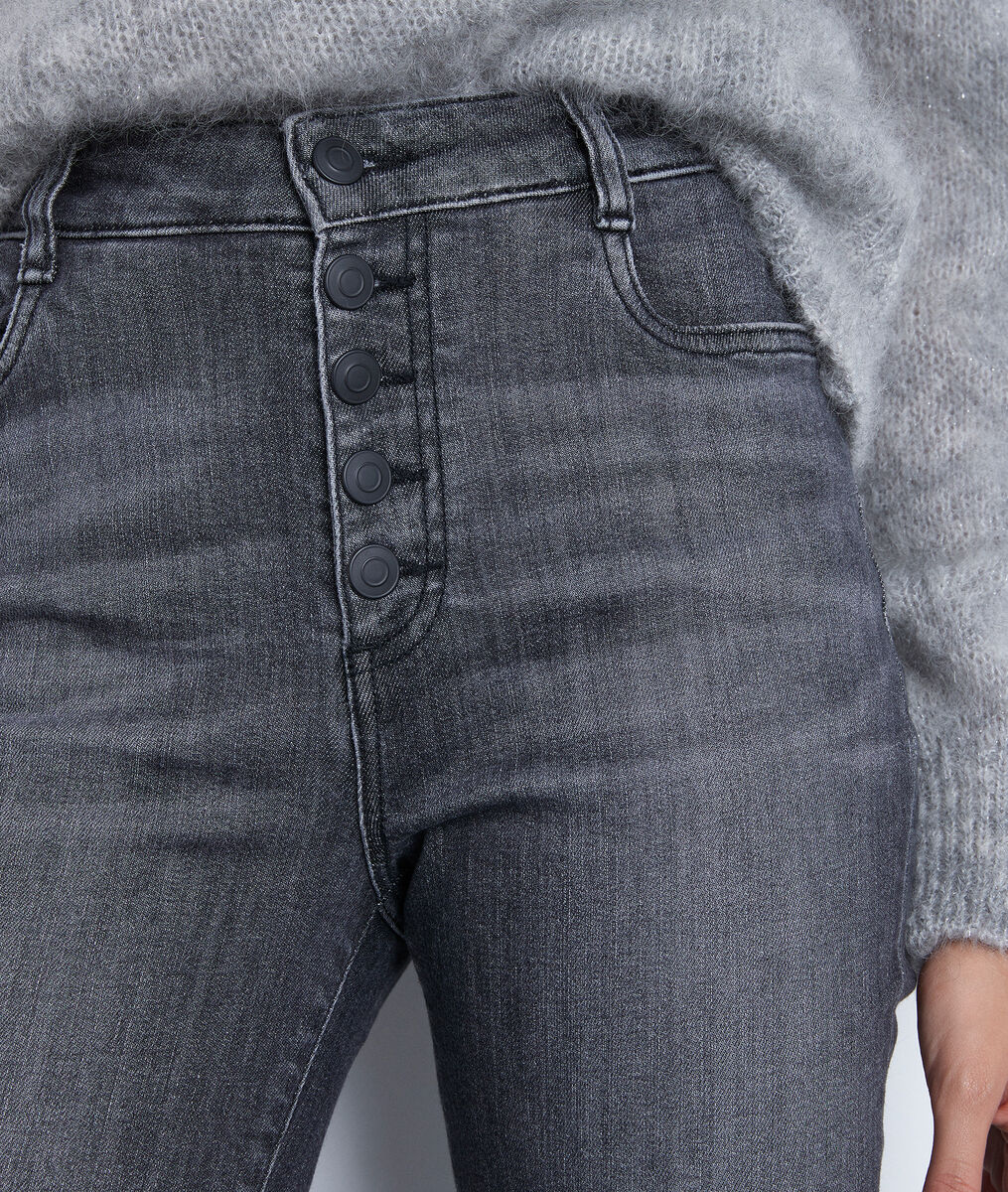 Jean slim en coton organique gris foncé Nara | 1-2-3 Jean slim en coton organique gris foncé Nara PhotoZ | 1-2-3