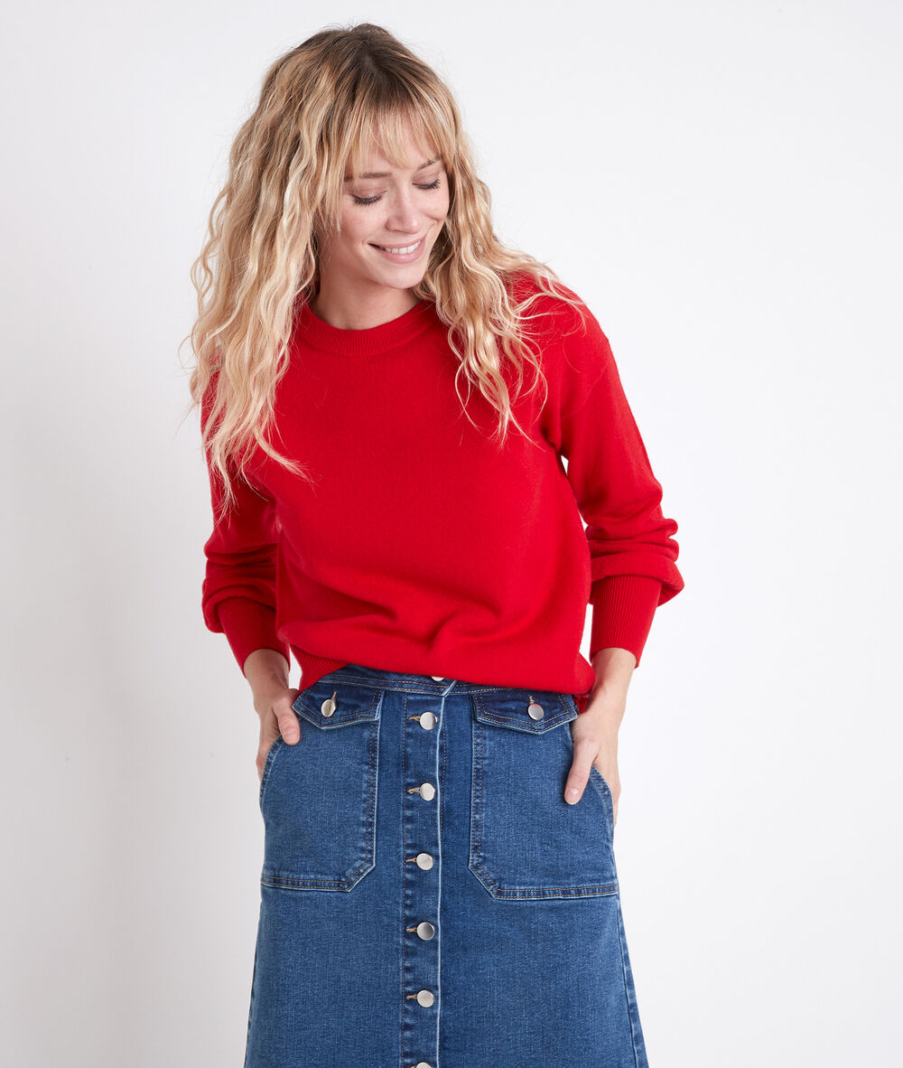 Pulls Originaux, Pulls Chic, élégants Rouge Femme | Maison 123