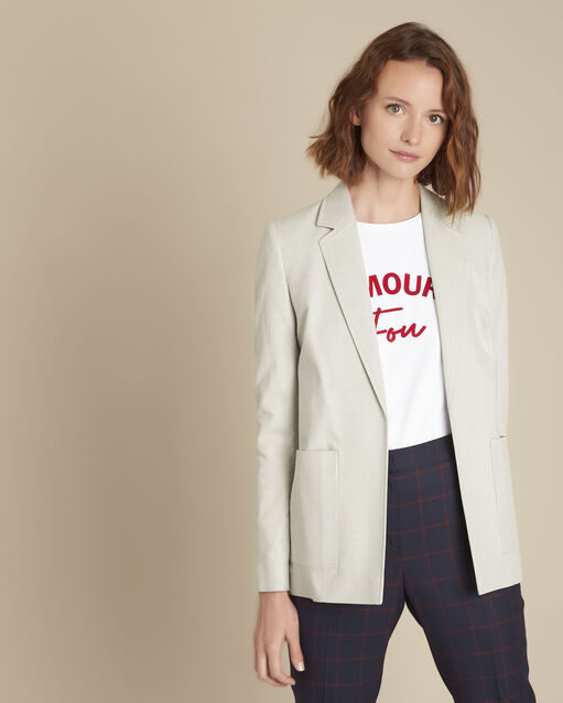 Veste gris chiné Bourbon (1) - Maison 123