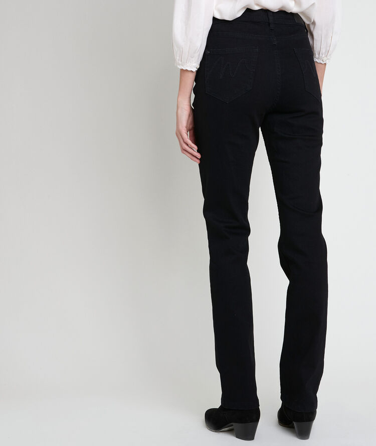 De originele, zwarte straight-fit 123 jeans sonia zwart.