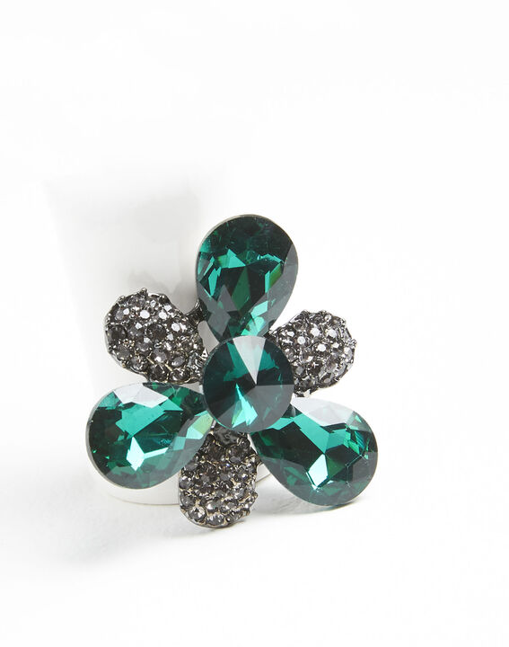 Broche trefle argent et pierres grises Xiao | 1-2-3 Broche trefle argent et pierres grises Xiao PhotoZ | 1-2-3