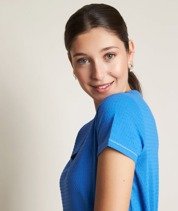 Tee-shirt bleu Reglisse | 1-2-3 Tee-shirt bleu Reglisse PhotoZ | 1-2-3