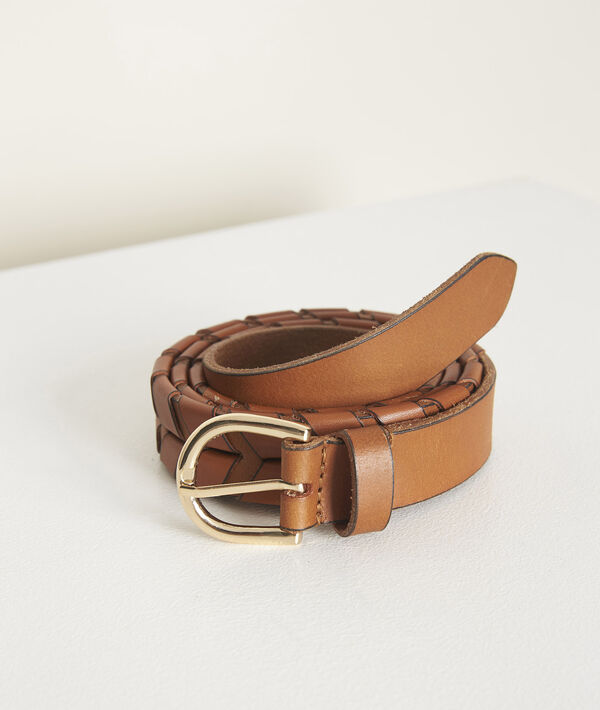 Ceinture en cuir tressé Karine | 1-2-3 Ceinture en cuir tressé Karine PhotoZ | 1-2-3