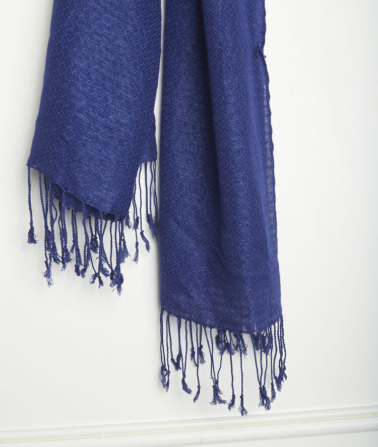 Foulard bleu brillant grammar encre.