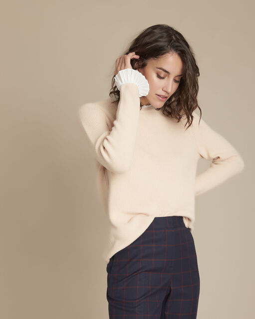 Pull beige détails volants Fully (2) - Maison 123