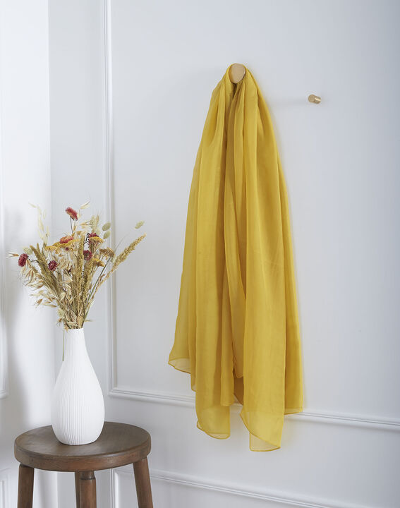 Foulard jaune en soie Alice | 1-2-3 Foulard jaune en soie Alice PhotoZ | 1-2-3