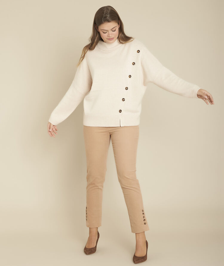Pantalon droit en velours eagle camel.