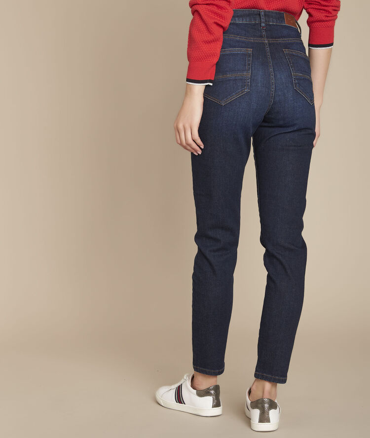 L'iconique : jean slim jean brut sultan indigo fonce.