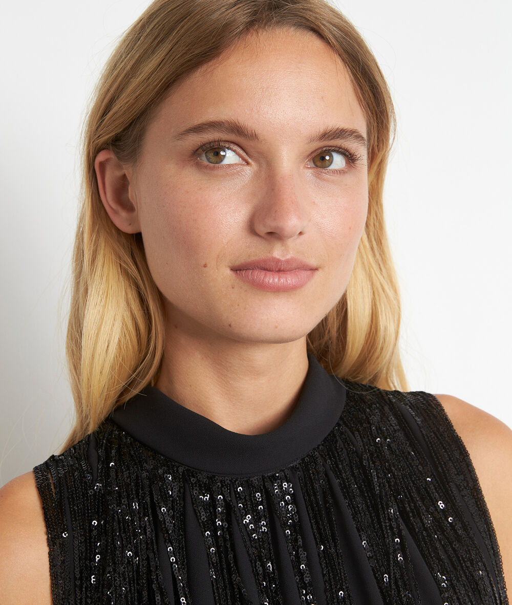Robe noire à sequins chachacha noir.