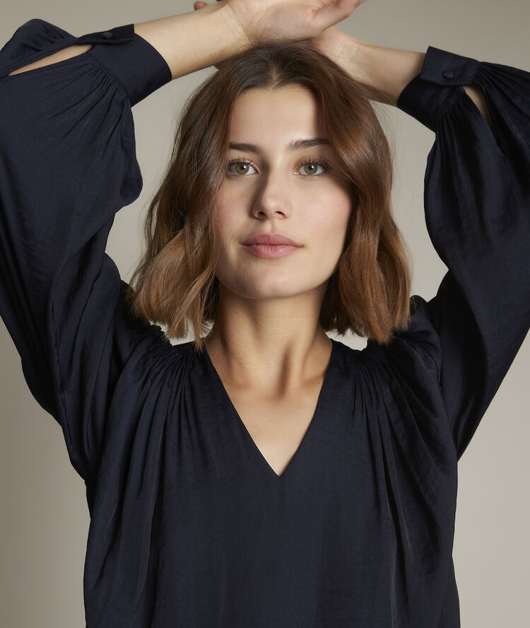 Blouse vaporeuse marine elvera marine.