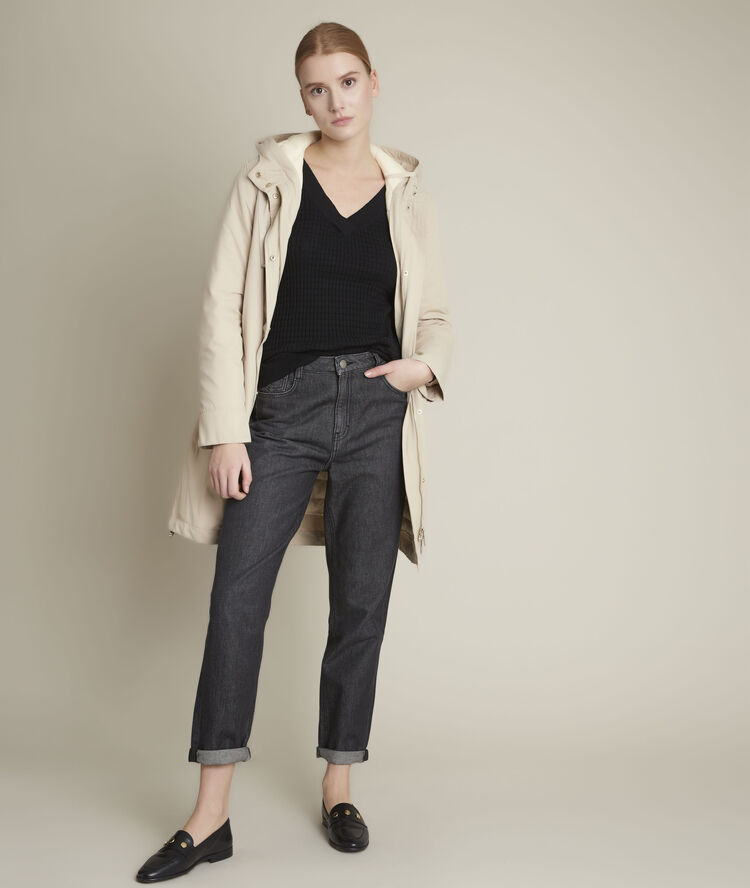 Parka met uitneembaar jack fiore greige.