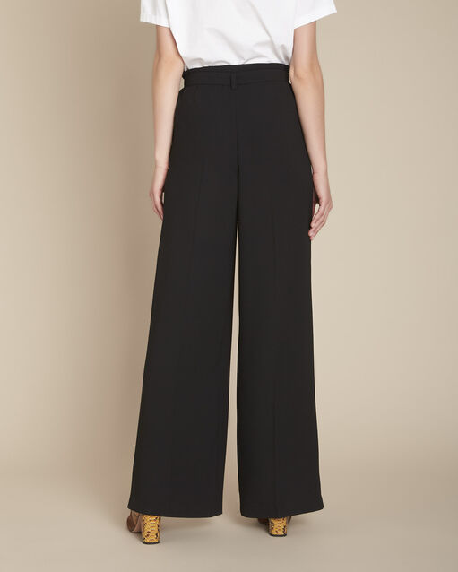 Pantalon large ceinturé emerick noir.