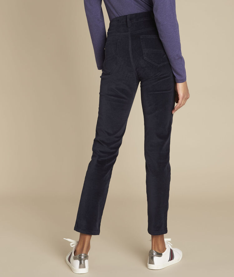 L'iconique slim : jean velours marine sultan marine.