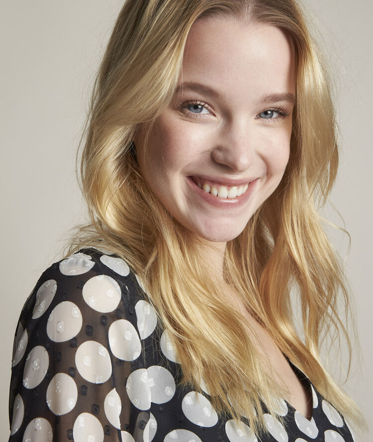 Robe &agrave; pois astrid noir.